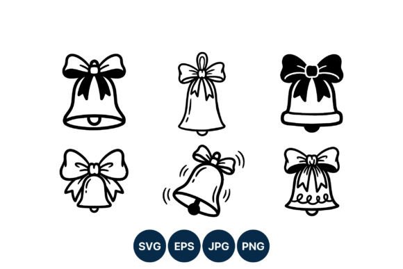 Christmas Bells Vector Line Art & Illustrations Review