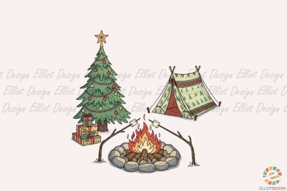Christmas Camping Adventure.png: Illustrations Review