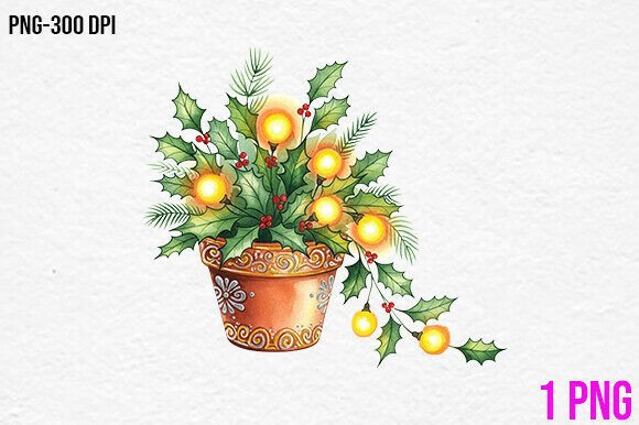 Christmas Holly Pot PNG: Brand Review