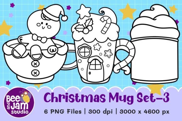 Christmas Mug Clipart Set-3: Illustrations Review
