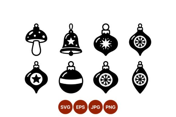 Christmas Ornament Vector Art Set: Crafting Illustrations