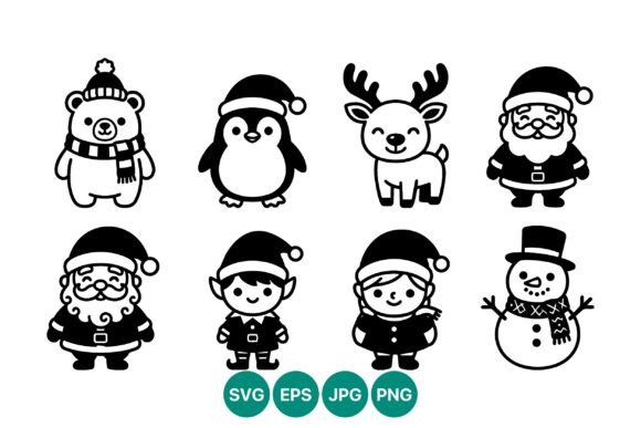 Christmas Vector Icons: Holiday Illustrations