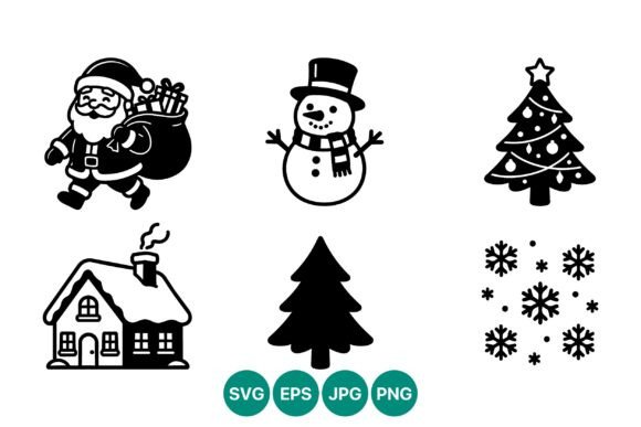 Christmas Vector Icons Set: Illustrations for Sellers