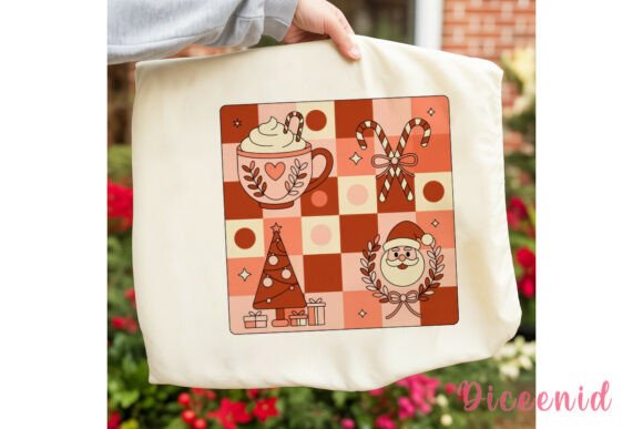 Festive Checkerboard Christmas PNG: Brand Review