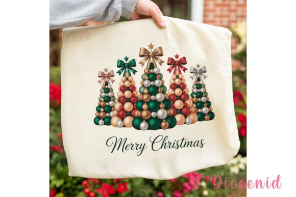 Glitter Christmas Trees PNG Clipart Review