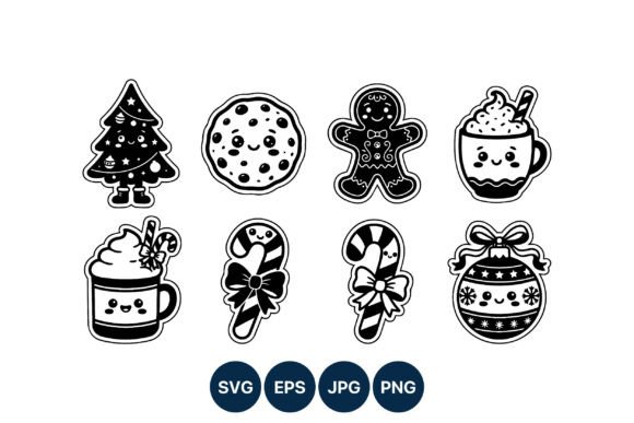 Kawaii Christmas Vector Illustrations Review