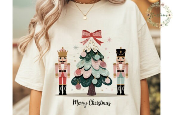 Pastel Nutcracker Tree: Soft Illustrations