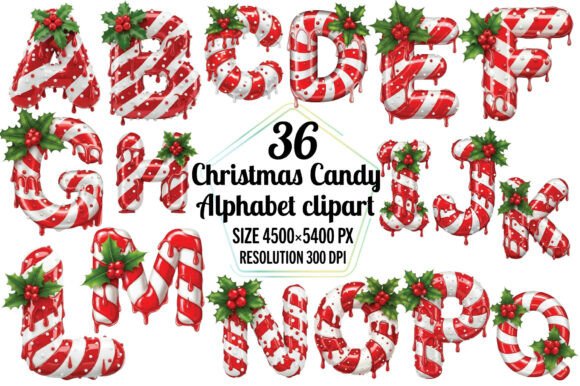Review: Christmas Candy Cane Alphabet Numbers