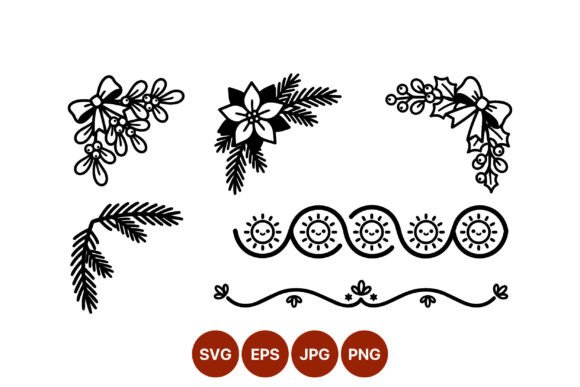 Review: Christmas Floral Vector Decorations for Embroidery